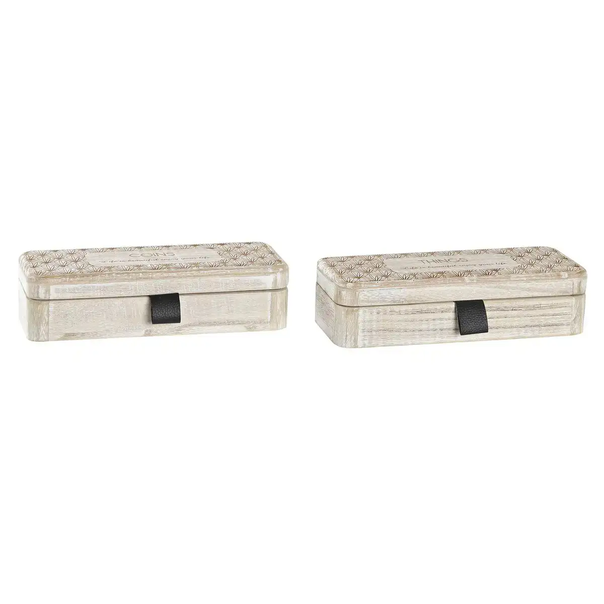 Boite a bijoux dkd home decor naturel bois mdf 20 x 8 x 5 cm 2 unites _7964. DIAYTAR COTE D'IVOIRE - Votre Destination pour un Shopping Unique. Parcourez notre catalogue et trouvez des articles qui vous inspirent et vous édifient.