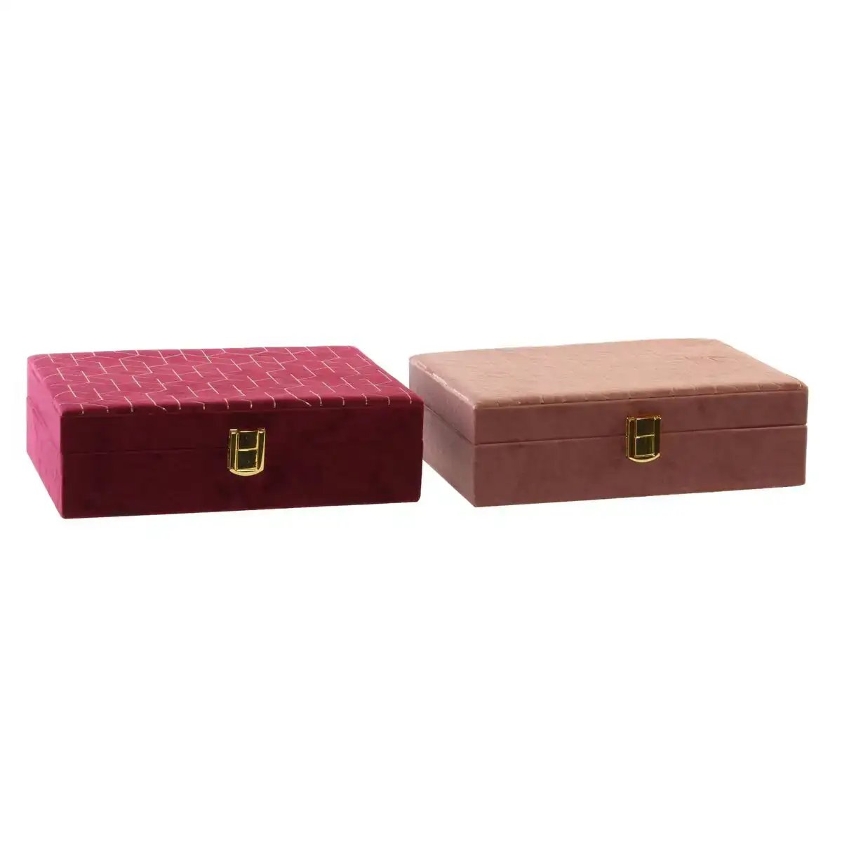 Boite a bijoux dkd home decor violet rose dore bois 24 x 16 x 7 cm 2 unites _7665. DIAYTAR COTE D'IVOIRE - L'Art de Vivre le Shopping Authentique. Découvrez notre boutique en ligne et trouvez des produits qui incarnent la passion et le savoir-faire du Côte d'Ivoire.