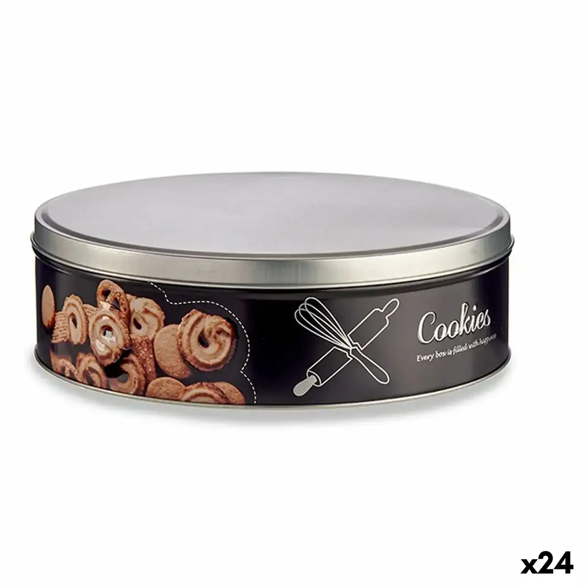 Boite a biscuits et a gateaux noir metal 22 5 x 6 5 x 22 5 cm 24 unites _7183. DIAYTAR COTE D'IVOIRE - L'Art de Vivre le Shopping Inspiré. Parcourez notre catalogue et choisissez des produits qui reflètent votre passion pour la beauté et l'authenticité.