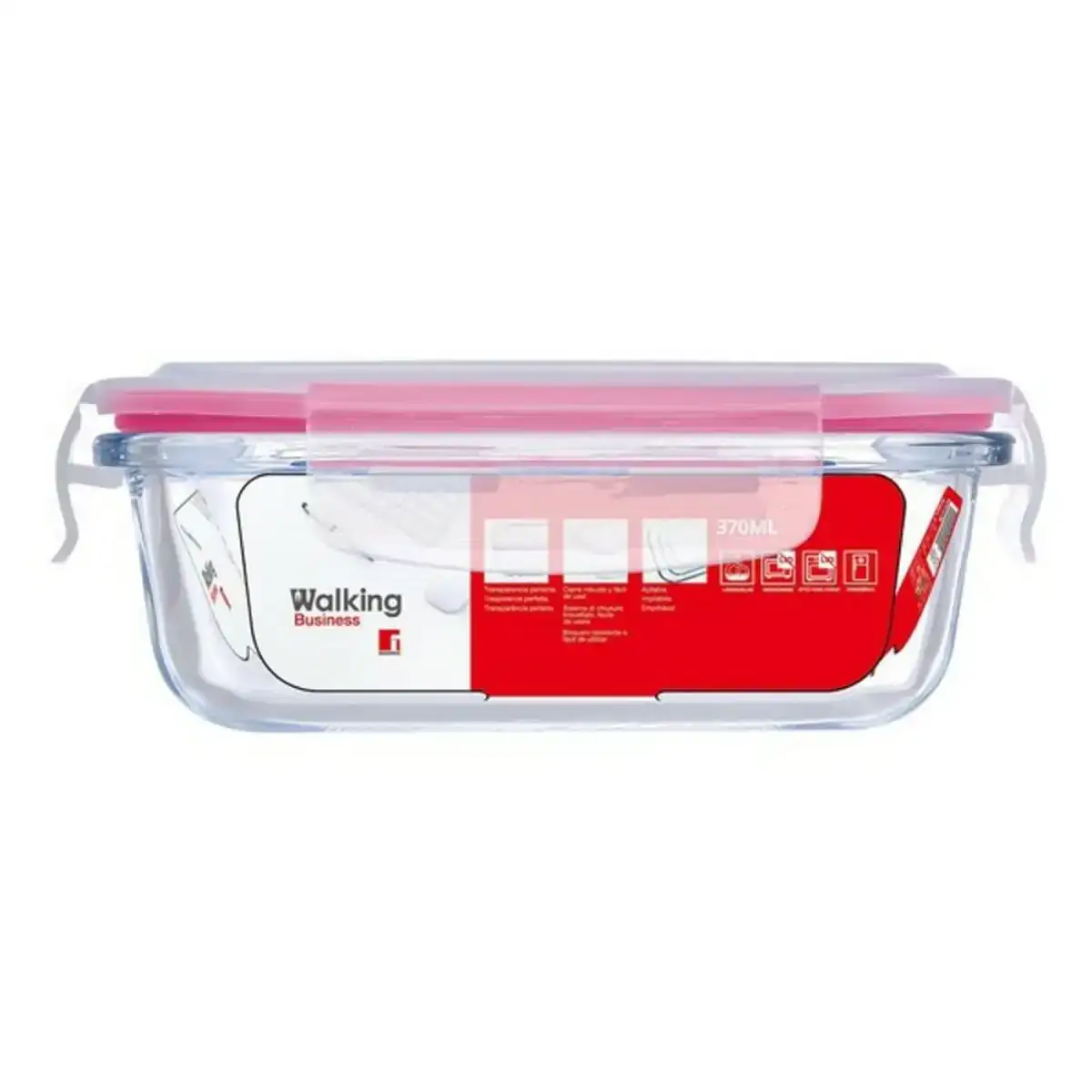 Boite a lunch hermetique bergner rouge verre borosilicate 800 ml _4172. DIAYTAR COTE D'IVOIRE - Où Choisir Devient une Expérience Personnalisée. Explorez notre boutique en ligne pour découvrir des produits qui s'adaptent à votre style et à votre essence.