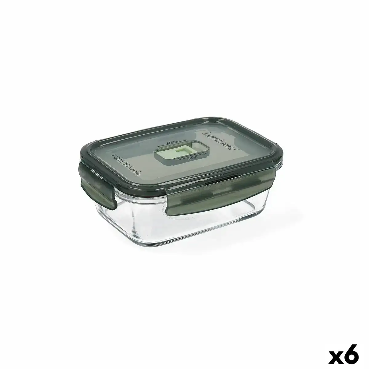 Boite a lunch hermetique luminarc pure box 16 x 11 cm 820 ml vert fonce verre 6 unites _1842. DIAYTAR COTE D'IVOIRE - L'Art de Vivre le Shopping Éthique. Parcourez notre gamme et choisissez des produits qui reflètent notre engagement envers des pratiques durables.