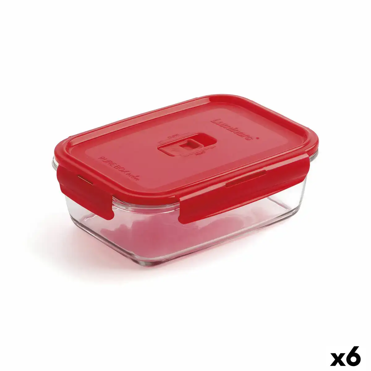 Boite a lunch hermetique luminarc pure box rouge 16 x 11 cm 820 ml verre 6 unites _4203. DIAYTAR COTE D'IVOIRE - Un Monde de Possibilités à Portée de Clic. Parcourez notre site web pour découvrir des sélections infinies, de l'épicerie aux bijoux, et vivez une expérience d'achat sans pareil.