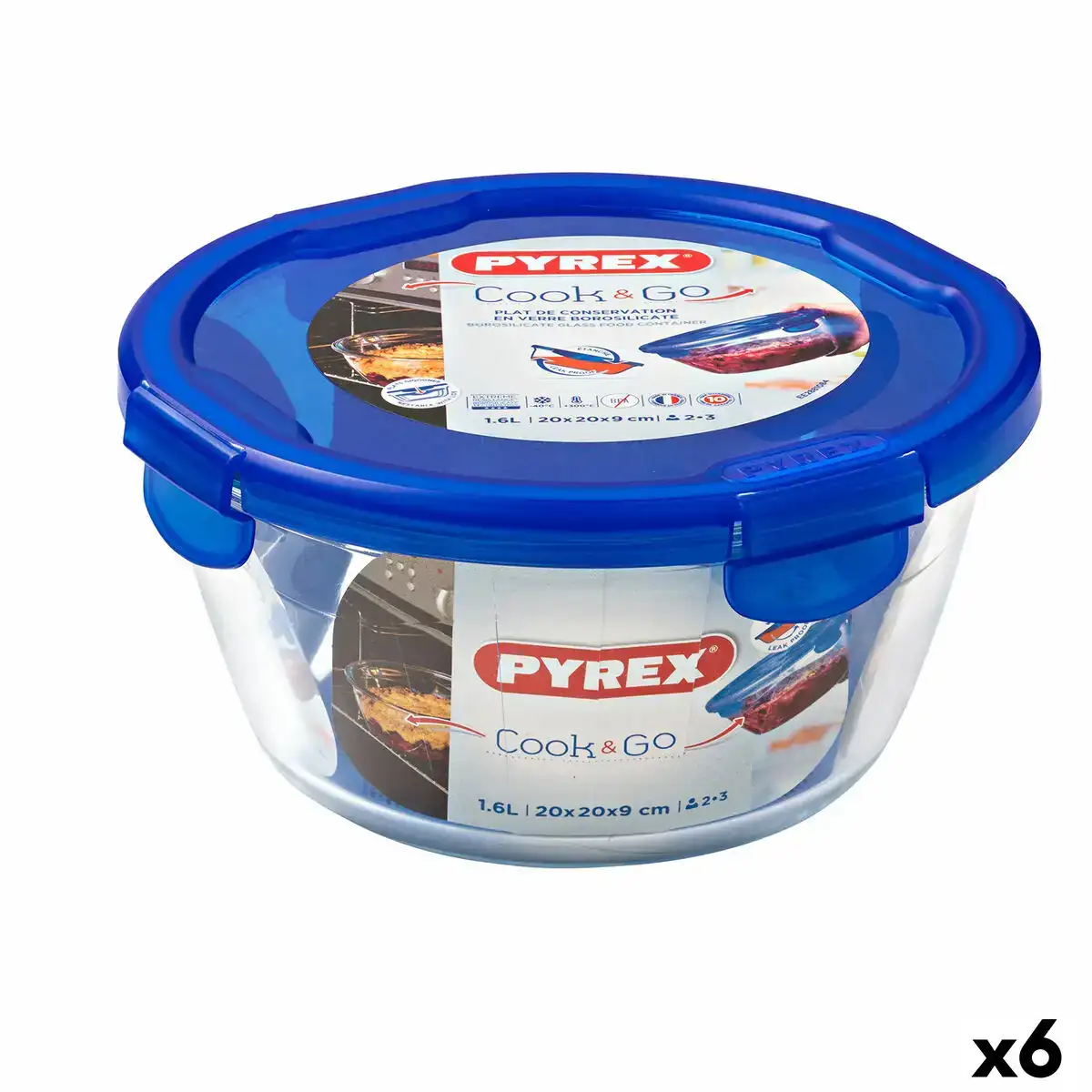 Boite a lunch hermetique pyrex cook go 20 x 20 x 10 3 cm bleu 1 6 l verre 6 unites _9967. Entrez dans l'Univers de DIAYTAR COTE D'IVOIRE - Votre Destination de Shopping Complète. Découvrez des produits qui reflètent la diversité et la richesse culturelle du Côte d'Ivoire, le tout à portée de clic.
