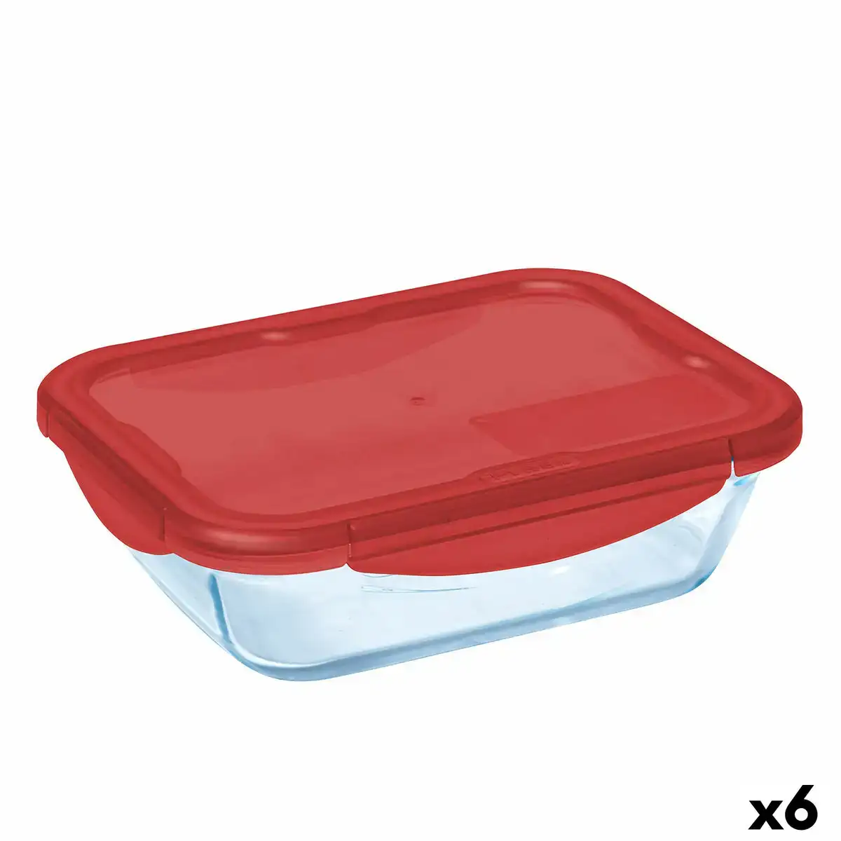 Boite a lunch hermetique pyrex cook go rouge verre 800 ml 6 unites _9141. DIAYTAR COTE D'IVOIRE - L'Art de Choisir, l'Art de S'émerveiller. Explorez notre boutique en ligne et choisissez des articles qui éveillent votre sens de l'émerveillement.