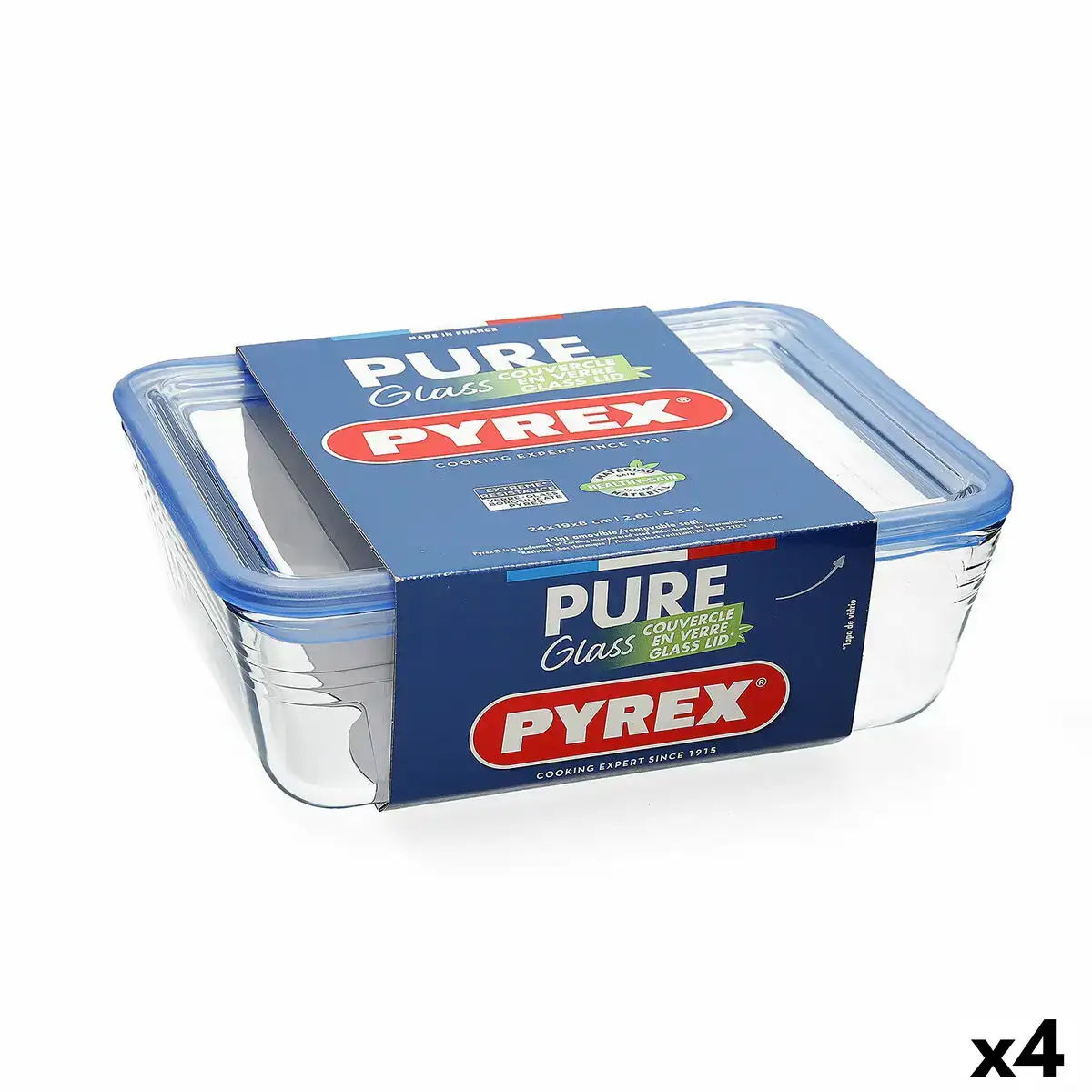 Boite a lunch hermetique pyrex pure glass transparent verre 2 6 l 4 unites _7735. Bienvenue chez DIAYTAR COTE D'IVOIRE - Où Chaque Détail Fait la Différence. Découvrez notre sélection méticuleuse et choisissez des articles qui répondent à vos exigences.