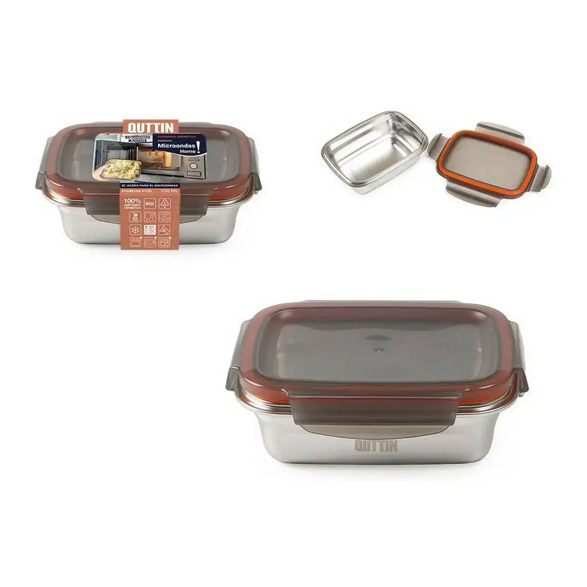 Boite a lunch hermetique quttin rectangulaire argente acier inoxydable 0 35 l _4599. DIAYTAR COTE D'IVOIRE - Votre Source de Trésors Culturels. Naviguez à travers notre catalogue et trouvez des articles qui mettent en avant la richesse de la culture sénégalaise.