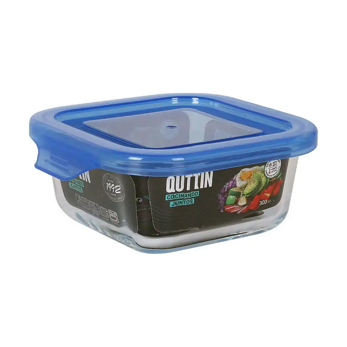 Boite a lunch quttin bleu carre 12 x 12 x 5 3 cm 300 ml_3730. DIAYTAR COTE D'IVOIRE - L'Art de Vivre l'Élégance Accessible. Parcourez notre gamme variée et choisissez des produits qui ajoutent une touche de sophistication à votre style.