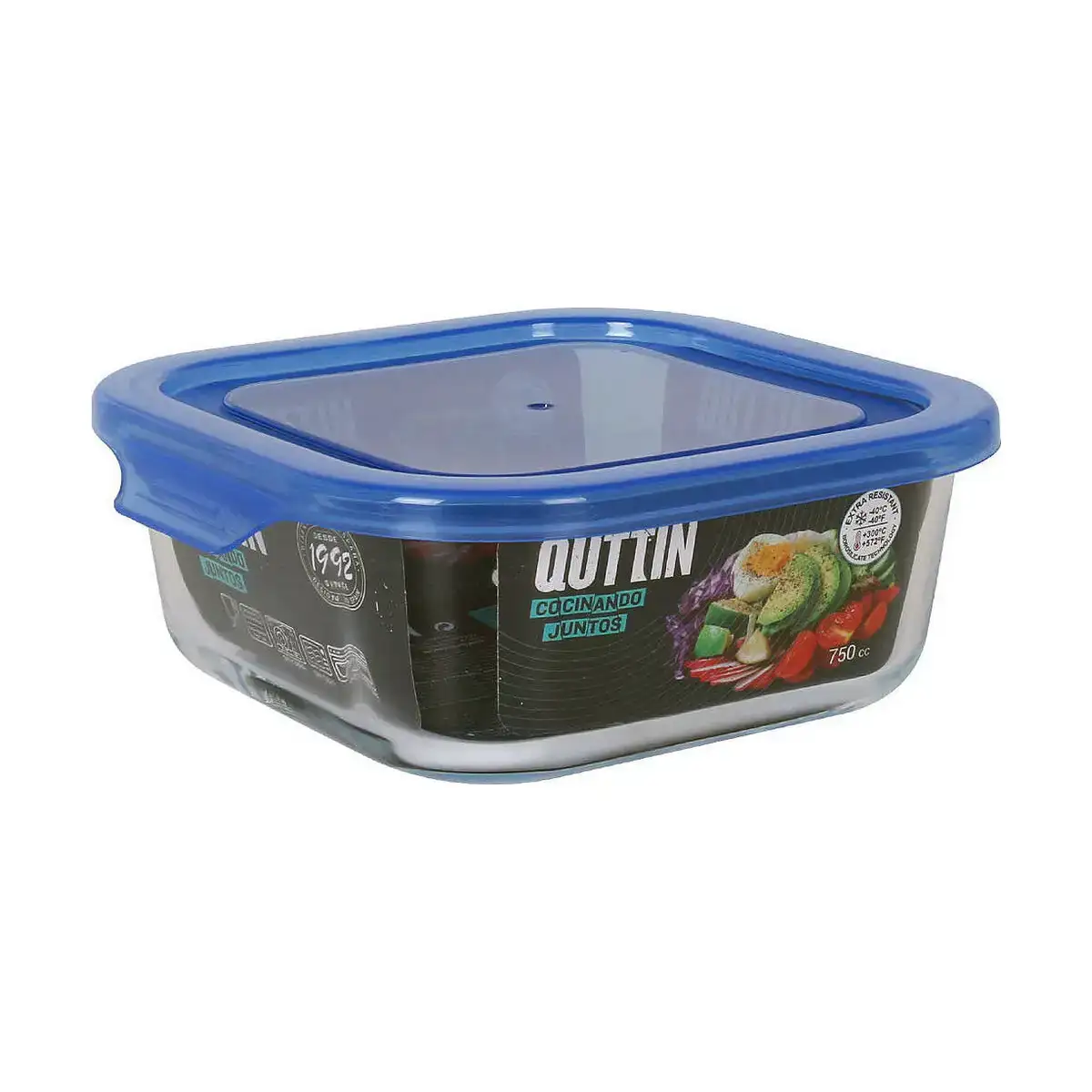 Boite a lunch quttin bleu carre 750 ml 16 x 16 x 6 cm_4294. Bienvenue chez DIAYTAR COTE D'IVOIRE - Où Chaque Produit a son Histoire. Plongez dans notre sélection diversifiée et découvrez des articles qui racontent le riche patrimoine sénégalais.