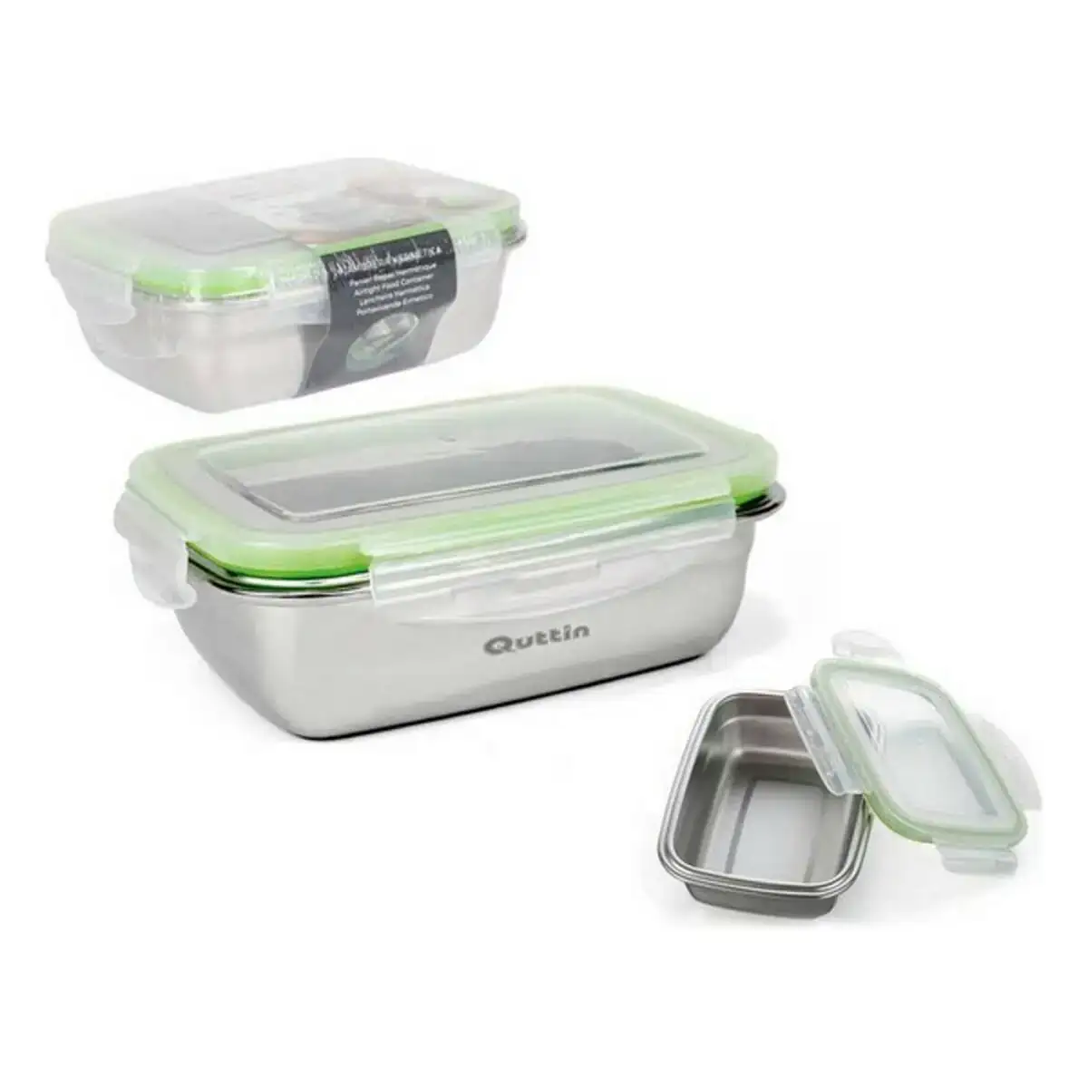 Boite a lunch quttin rectangulaire fermeture hermetique 550 ml _6773. DIAYTAR COTE D'IVOIRE - L'Art de Vivre l'Élégance Accessible. Parcourez notre gamme variée et choisissez des produits qui ajoutent une touche de sophistication à votre style.