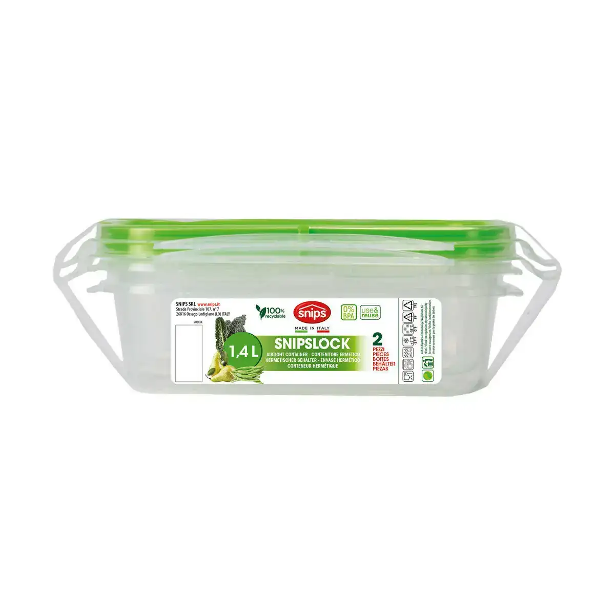 Boite a lunch snips 1 4 l fermeture hermetique 2 unites _4785. Entrez dans l'Univers de DIAYTAR COTE D'IVOIRE - Où Chaque Produit est une Découverte. Explorez notre gamme variée et trouvez des articles qui vous surprennent et vous inspirent.