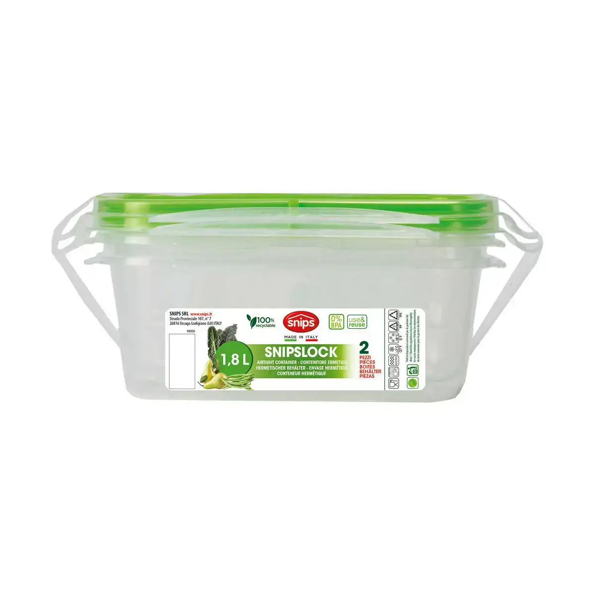 Boite a lunch snips 1 8 l fermeture hermetique 2 unites _4440. Bienvenue sur DIAYTAR COTE D'IVOIRE - Là où Chaque Objet a une Âme. Plongez dans notre catalogue et trouvez des articles qui portent l'essence de l'artisanat et de la passion.