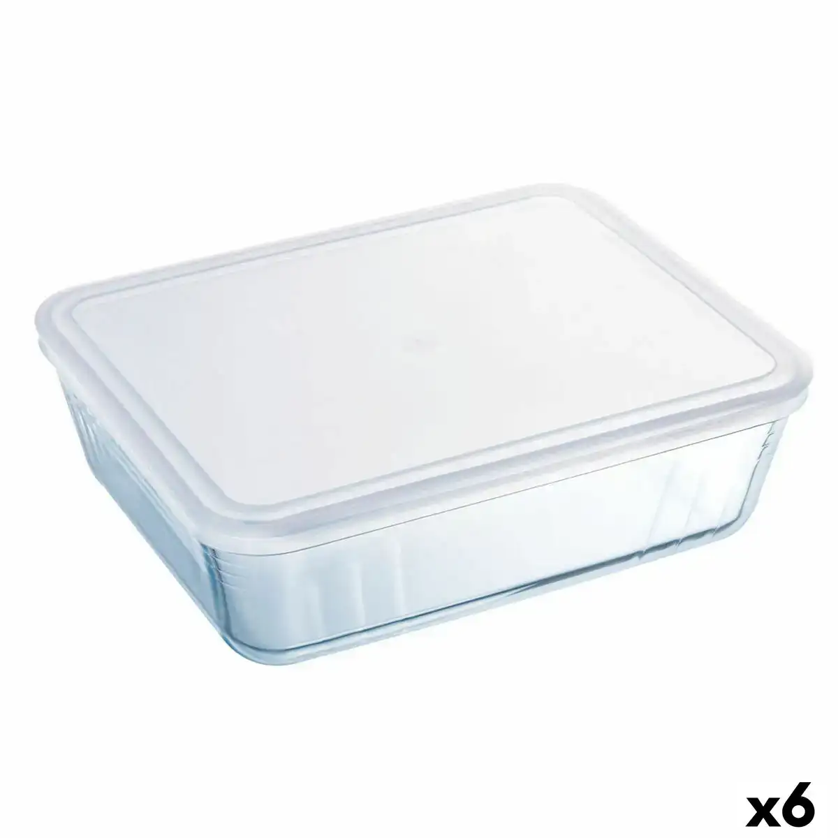 Boite a repas rectangulaire avec couvercle pyrex cook freeze 19 x 14 x 5 cm 800 ml transparent silicone verre 6 unites _5226. DIAYTAR COTE D'IVOIRE - Votre Destination Shopping Authentique. Explorez notre boutique en ligne et découvrez des trésors qui reflètent l'âme du Côte d'Ivoire, pour une expérience shopping unique.