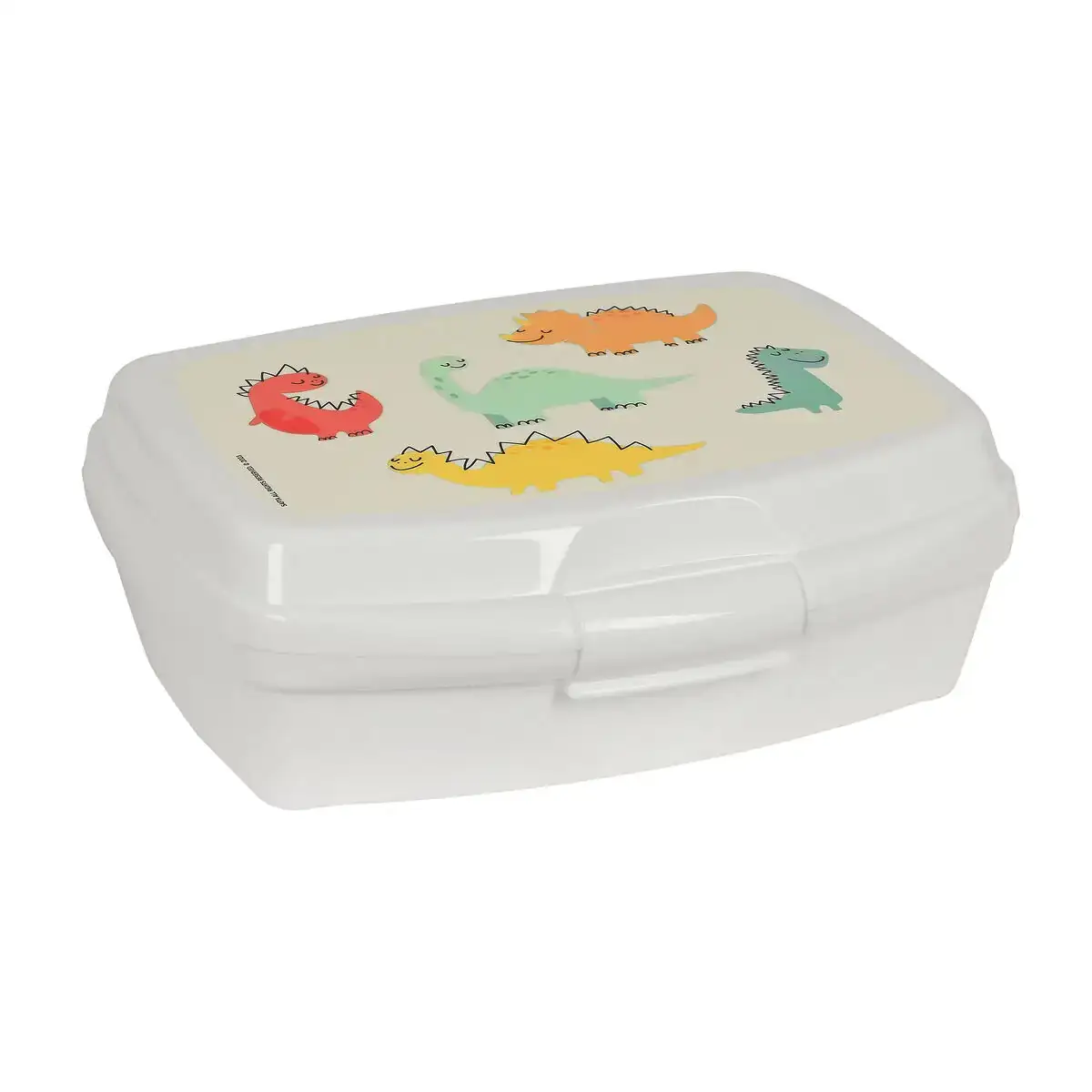 Boite a sandwich safta dinos 17 x 6 x 14 cm creme_3101. DIAYTAR COTE D'IVOIRE - Là où Choisir est une Célébration de l'Artisanat. Explorez notre gamme variée et choisissez des produits qui incarnent la tradition et le talent des artisans du Côte d'Ivoire.