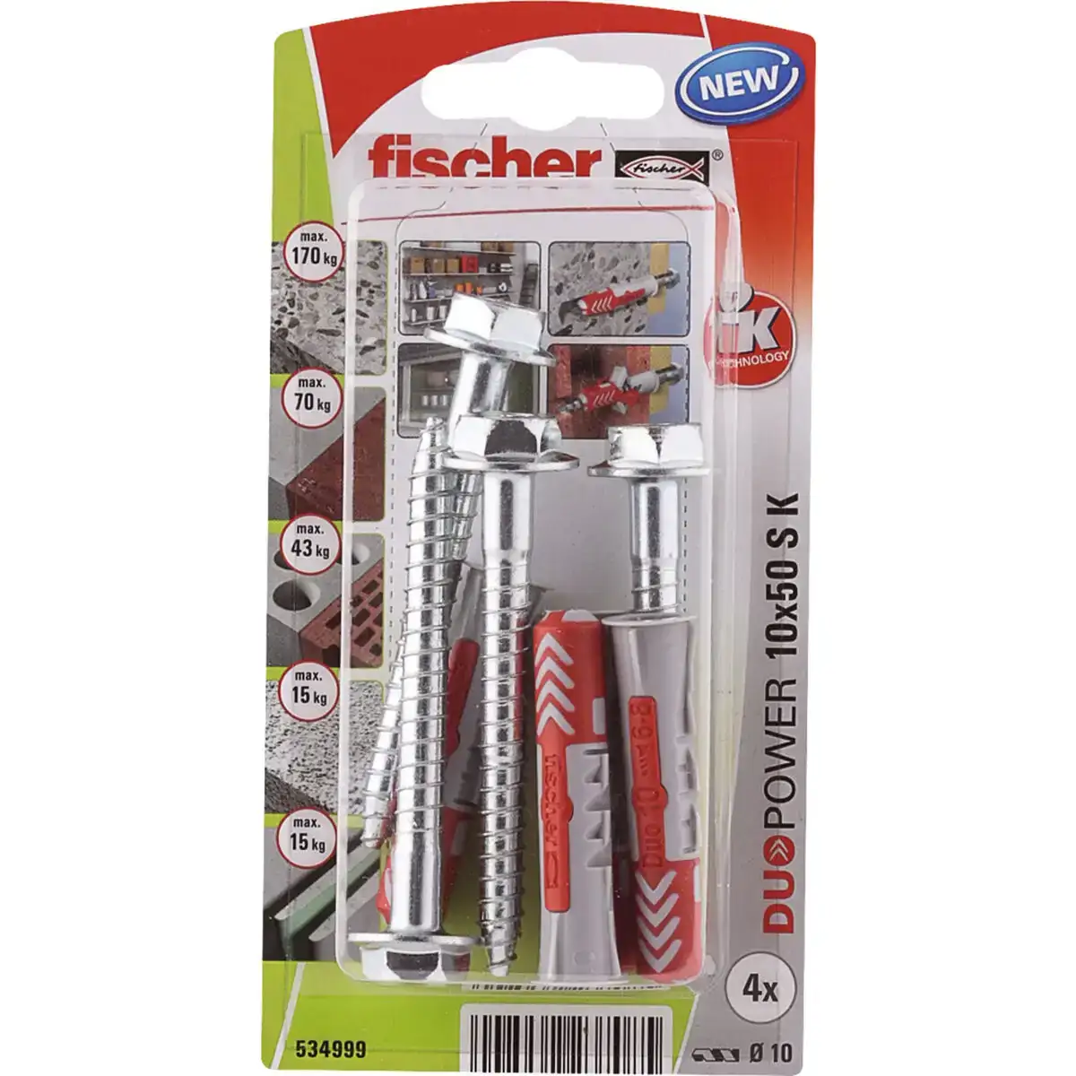 Boite a vis fischer duopower 4 pieces 10 x 50 mm_9003. DIAYTAR COTE D'IVOIRE - L'Art de Choisir, l'Art de Vivre. Parcourez notre boutique en ligne et découvrez des produits qui transforment chaque choix en une expérience enrichissante.
