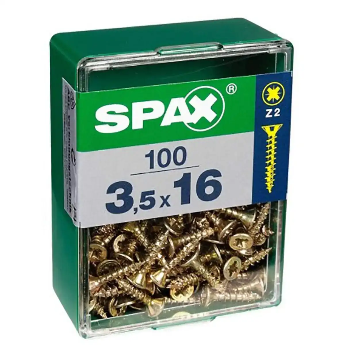 Boite a vis spax yellox bois tete plate 100 pieces 2 5 x 12 mm _5823. DIAYTAR COTE D'IVOIRE - Où la Tradition s'Harmonise avec le Moderne. Parcourez notre gamme diversifiée et choisissez des produits qui révèlent l'âme du Côte d'Ivoire.