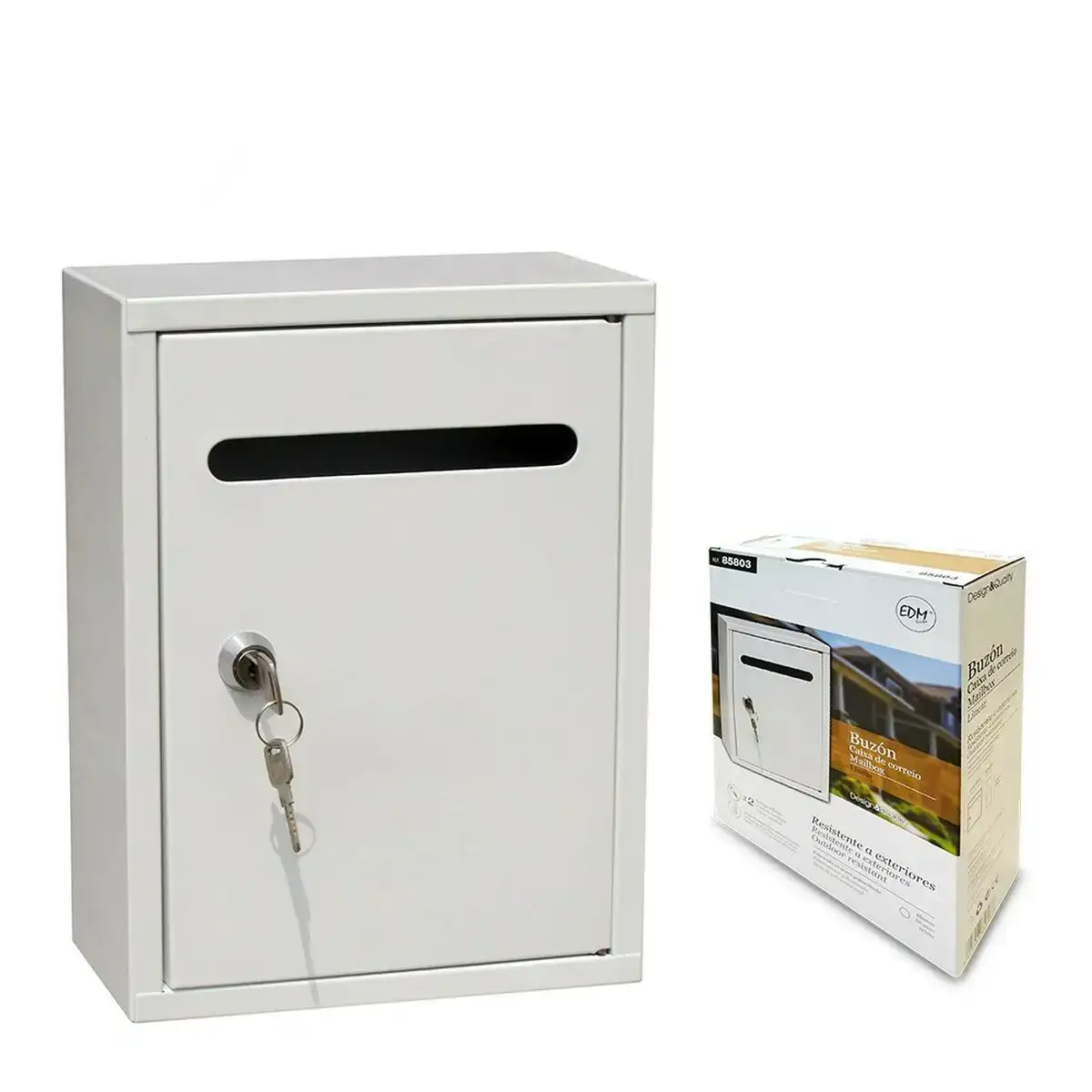 Boite aux lettres edm linear 26 x 20 x 7 5 cm acier blanc_1021. DIAYTAR COTE D'IVOIRE - Où Choisir est un Plaisir Responsable. Parcourez notre catalogue et choisissez des produits qui incarnent notre engagement envers des pratiques durables et éthiques.