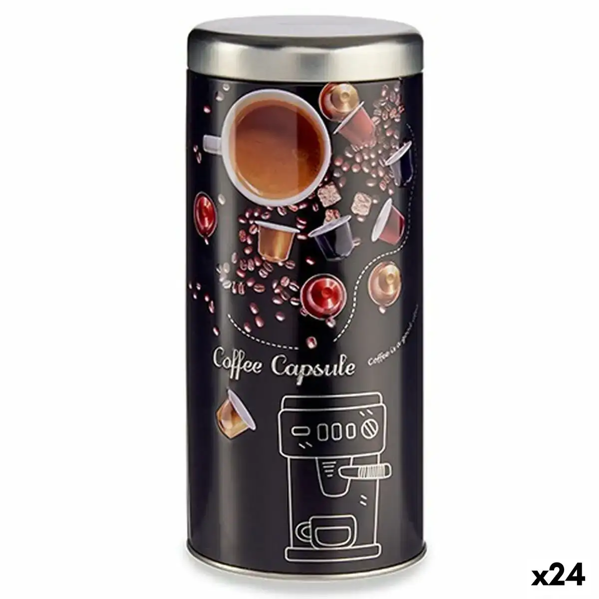 Boite cafe noir metal 1 l 24 unites _4647. DIAYTAR COTE D'IVOIRE - Où Choisir est un Plaisir Responsable. Explorez notre boutique en ligne et adoptez des produits qui reflètent notre engagement envers la durabilité.
