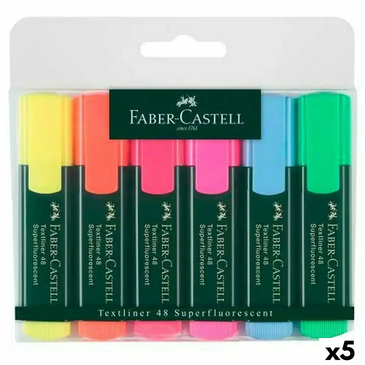 Boite de marqueurs faber castell multicouleur 5 unites_8914. DIAYTAR COTE D'IVOIRE - L'Univers de l'Élégance Accessible. Plongez dans notre catalogue et choisissez des produits qui allient sophistication et accessibilité pour un shopping exquis.
