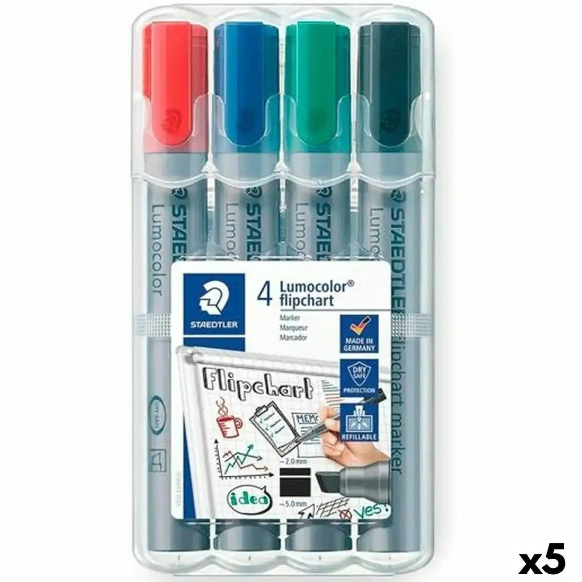 Boite de marqueurs staedtler tableau blanc 5 unites_9168. Entrez dans le Monde de DIAYTAR COTE D'IVOIRE - Où la Satisfaction est la Priorité. Explorez notre sélection pensée pour vous offrir une expérience de shopping qui va au-delà de vos attentes.