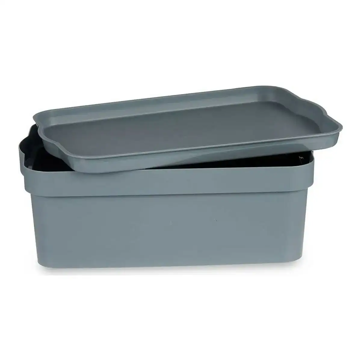 Boite de rangement avec couvercle 21 5 x 11 x 32 cm gris 6 l_4526. DIAYTAR COTE D'IVOIRE - Là où Choisir est une Affirmation de Style. Naviguez à travers notre boutique en ligne et choisissez des produits qui vous distinguent et vous valorisent.