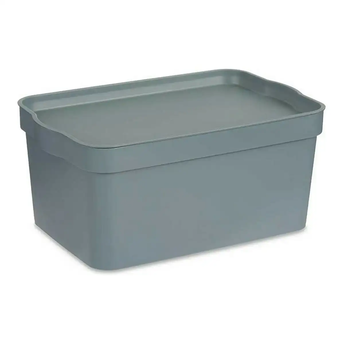 Boite de rangement avec couvercle 21 x 14 2 x 32 cm gris 7 5 l_8409. DIAYTAR COTE D'IVOIRE - L'Univers de l'Élégance Accessible. Plongez dans notre catalogue et choisissez des produits qui allient sophistication et accessibilité pour un shopping exquis.