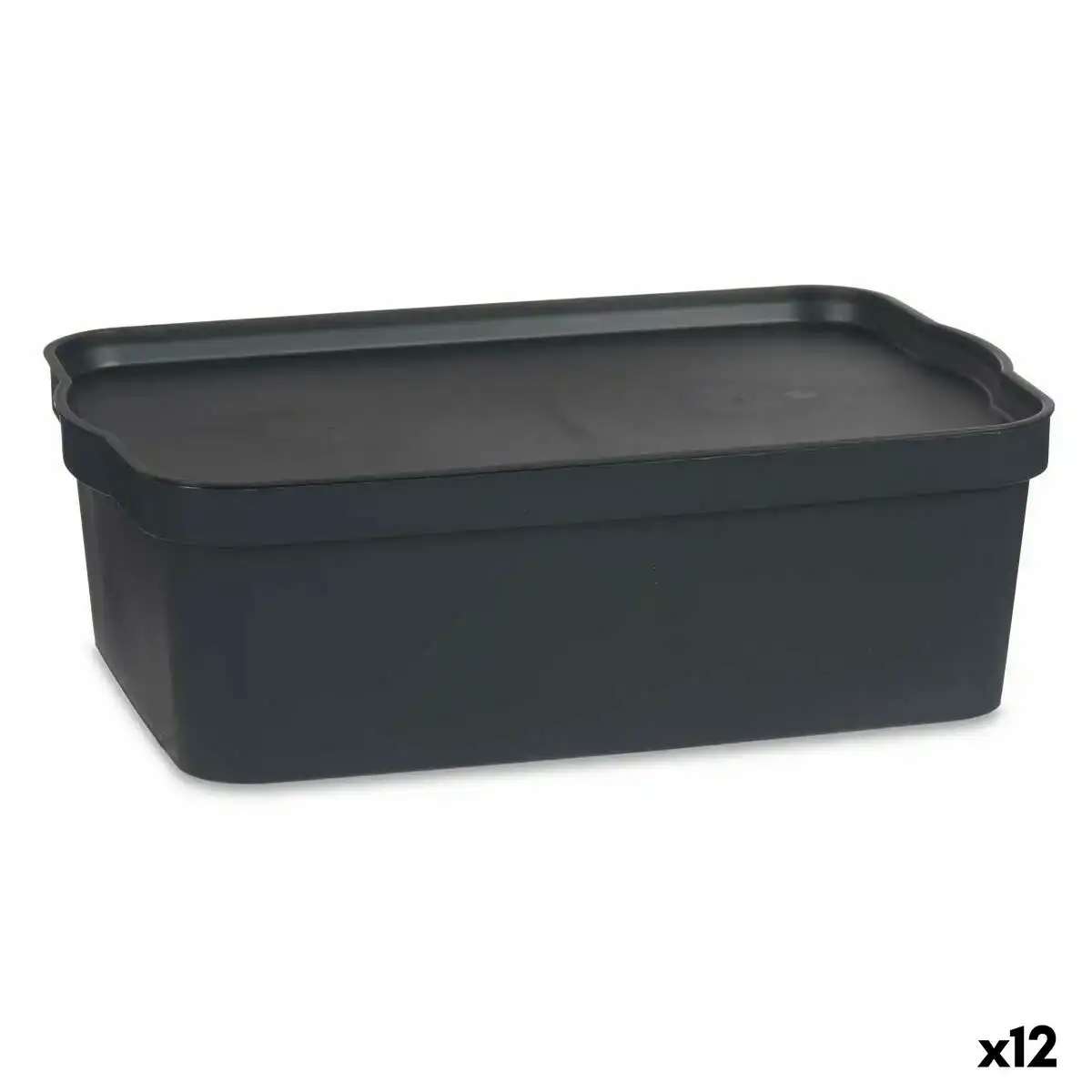 Boite de rangement avec couvercle anthracite plastique 14 l 29 5 x 14 3 x 45 cm 12 unites _1378. Bienvenue chez DIAYTAR COTE D'IVOIRE - Où le Shopping Devient un Voyage. Explorez notre plateforme pour dénicher des produits uniques, racontant l'histoire et l'âme du Côte d'Ivoire.
