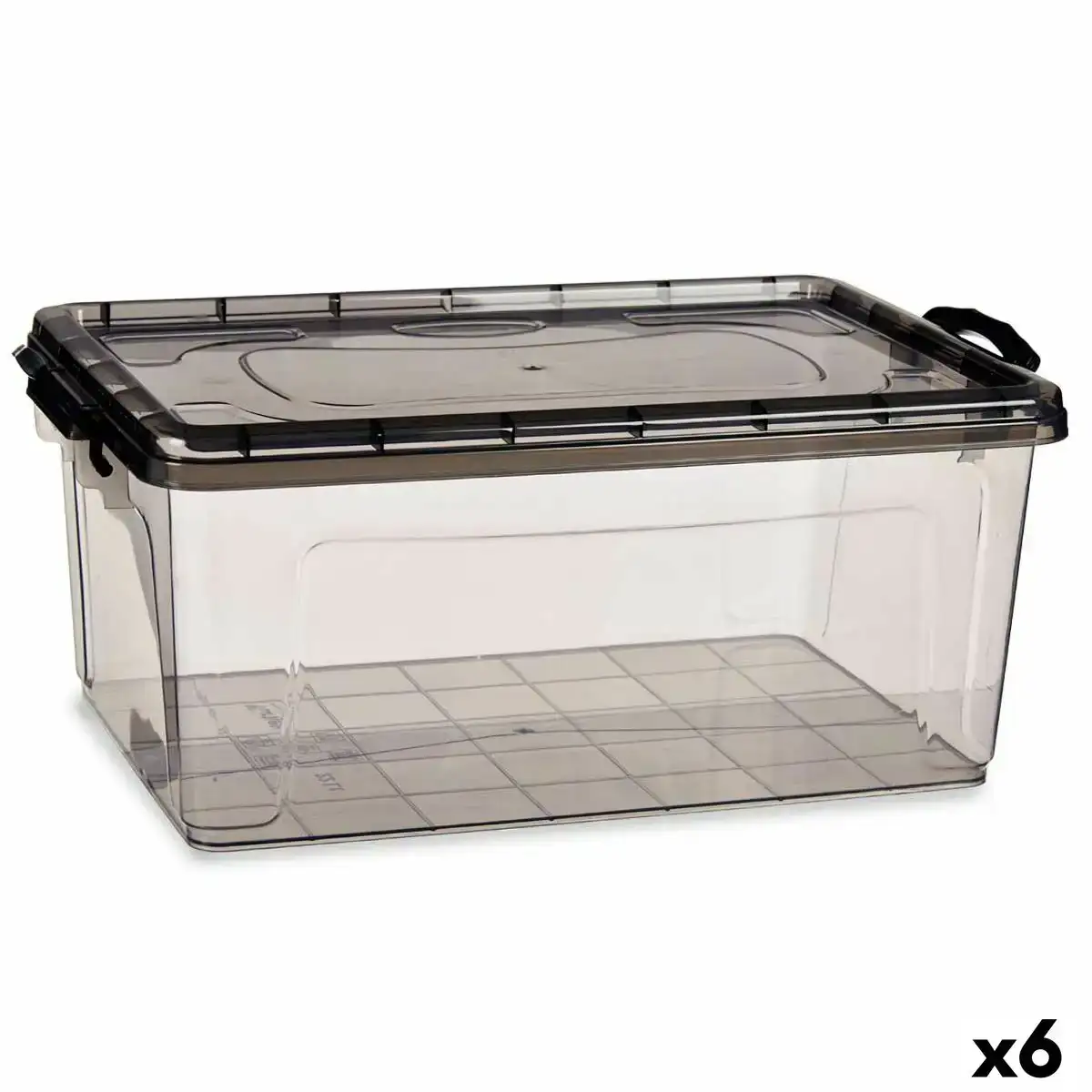 Boite de rangement avec couvercle anthracite plastique 22 l 32 x 20 5 x 50 cm 6 unites _6789. DIAYTAR COTE D'IVOIRE - Votre Destination pour un Shopping Unique. Parcourez notre catalogue et trouvez des articles qui vous inspirent et vous édifient.