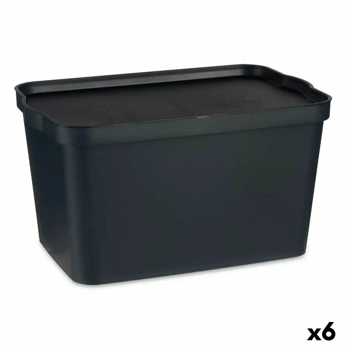 Boite de rangement avec couvercle anthracite plastique 24 l 29 3 x 24 5 x 45 cm 6 unites _1404. DIAYTAR COTE D'IVOIRE - Votre Destination Shopping pour Tous. Parcourez notre boutique en ligne et découvrez une variété de produits pour satisfaire tous vos besoins et désirs.