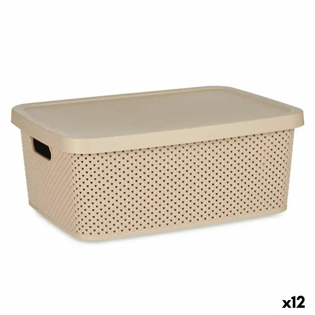 Boite de rangement avec couvercle beige plastique 13 l 28 x 15 x 39 cm 12 unites _9819. DIAYTAR COTE D'IVOIRE - Où Chaque Détail Compte. Naviguez à travers notre gamme variée et choisissez des articles qui ajoutent une touche spéciale à votre quotidien, toujours avec qualité et style.