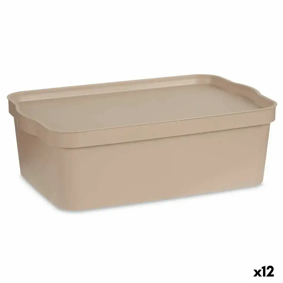 Boite de rangement avec couvercle beige plastique 14 l 29 5 x 14 5 x 45 cm 12 unites _5001. Bienvenue chez DIAYTAR COTE D'IVOIRE - Où le Shopping Rime avec Diversité. Plongez dans notre univers de produits et découvrez des trésors qui représentent la richesse culturelle du Côte d'Ivoire.