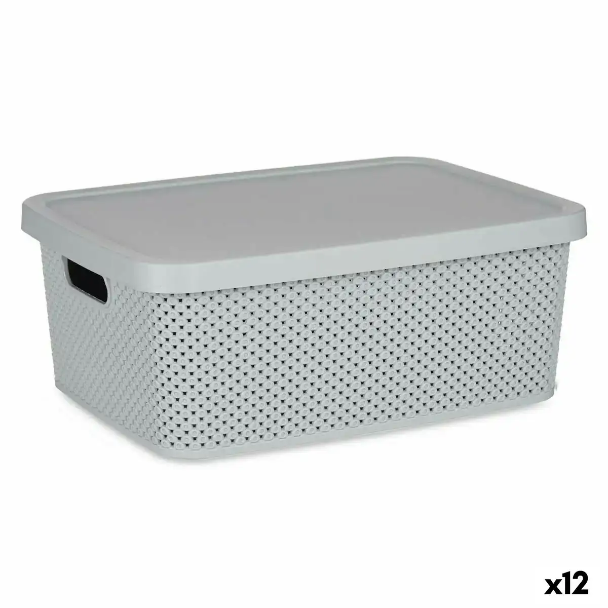 Boite de rangement avec couvercle gris plastique 13 l 28 x 15 x 39 cm 12 unites _3524. DIAYTAR COTE D'IVOIRE - Votre Source d'Inspiration Shopping. Parcourez nos rayons et trouvez des articles qui vous inspirent, que ce soit pour votre style, votre maison ou votre vie quotidienne.