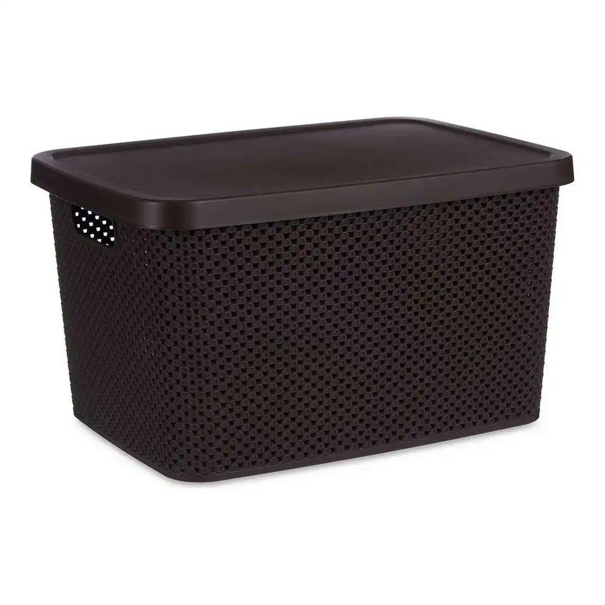 Boite de rangement avec couvercle marron plastique 28 x 22 x 39 cm _5076. Entrez dans l'Univers de DIAYTAR COTE D'IVOIRE - Où l'Innovation Rencontre la Tradition. Explorez notre sélection de produits modernes et traditionnels qui incarnent l'esprit dynamique du Côte d'Ivoire.