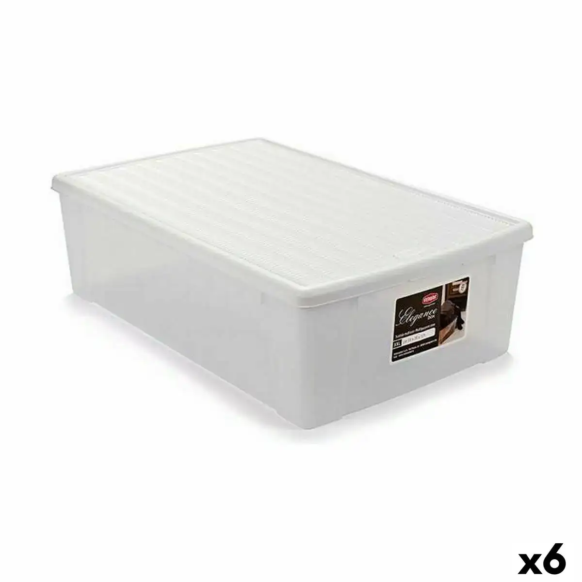 Boite de rangement avec couvercle stefanplast elegance blanc plastique 38 5 x 17 x 59 5 cm 6 unites _8256. DIAYTAR COTE D'IVOIRE - Là où Chaque Produit Évoque une Émotion. Parcourez notre catalogue et choisissez des articles qui vous touchent et qui enrichissent votre expérience.