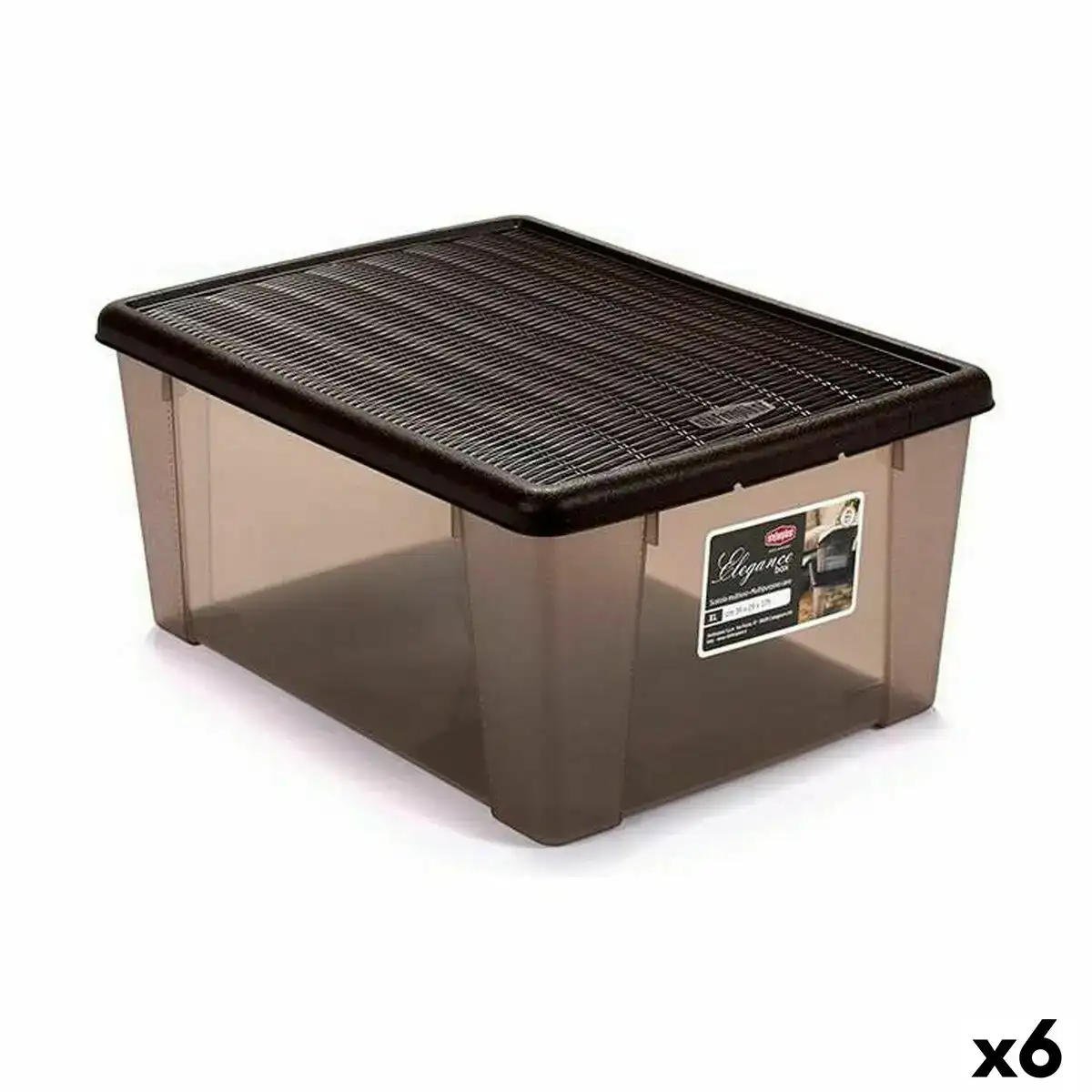 Boite de rangement avec couvercle stefanplast elegance marron plastique 15 l 29 x 17 x 39 cm 6 unites _9975. Bienvenue sur DIAYTAR COTE D'IVOIRE - Où Chaque Détail compte. Plongez dans notre univers et choisissez des produits qui ajoutent de l'éclat et de la joie à votre quotidien.