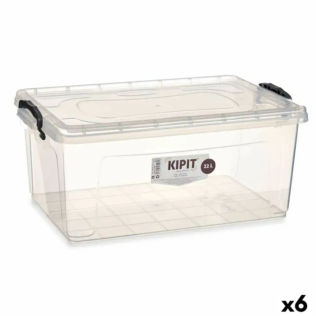 Boite de rangement avec couvercle transparent plastique 22 l 32 x 20 5 x 50 cm 6 unites _3558. DIAYTAR COTE D'IVOIRE - L'Art du Shopping Éclairé. Naviguez à travers notre plateforme intuitive et découvrez une variété d'articles soigneusement sélectionnés pour répondre à vos besoins et à vos envies.