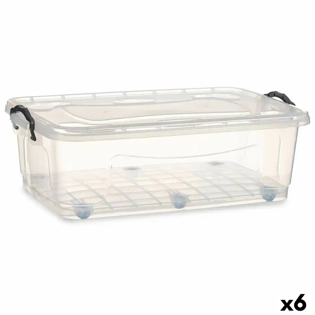 Boite de rangement avec roues transparent plastique 30 l 40 x 20 5 x 63 cm 6 unites _3567. Bienvenue sur DIAYTAR COTE D'IVOIRE - Là où le Shopping Devient une Aventure. Explorez notre catalogue et dénichez des trésors qui élargiront votre horizon shopping.