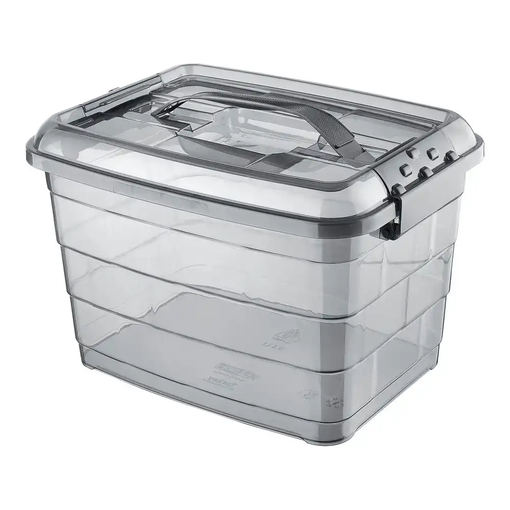 Boite de rangement confortime tetris gris plastique 14 l _5536. DIAYTAR COTE D'IVOIRE - Où Choisir est une Célébration de l'Artisanat. Explorez notre boutique en ligne et choisissez des articles qui incarnent l'art et le savoir-faire du Côte d'Ivoire.