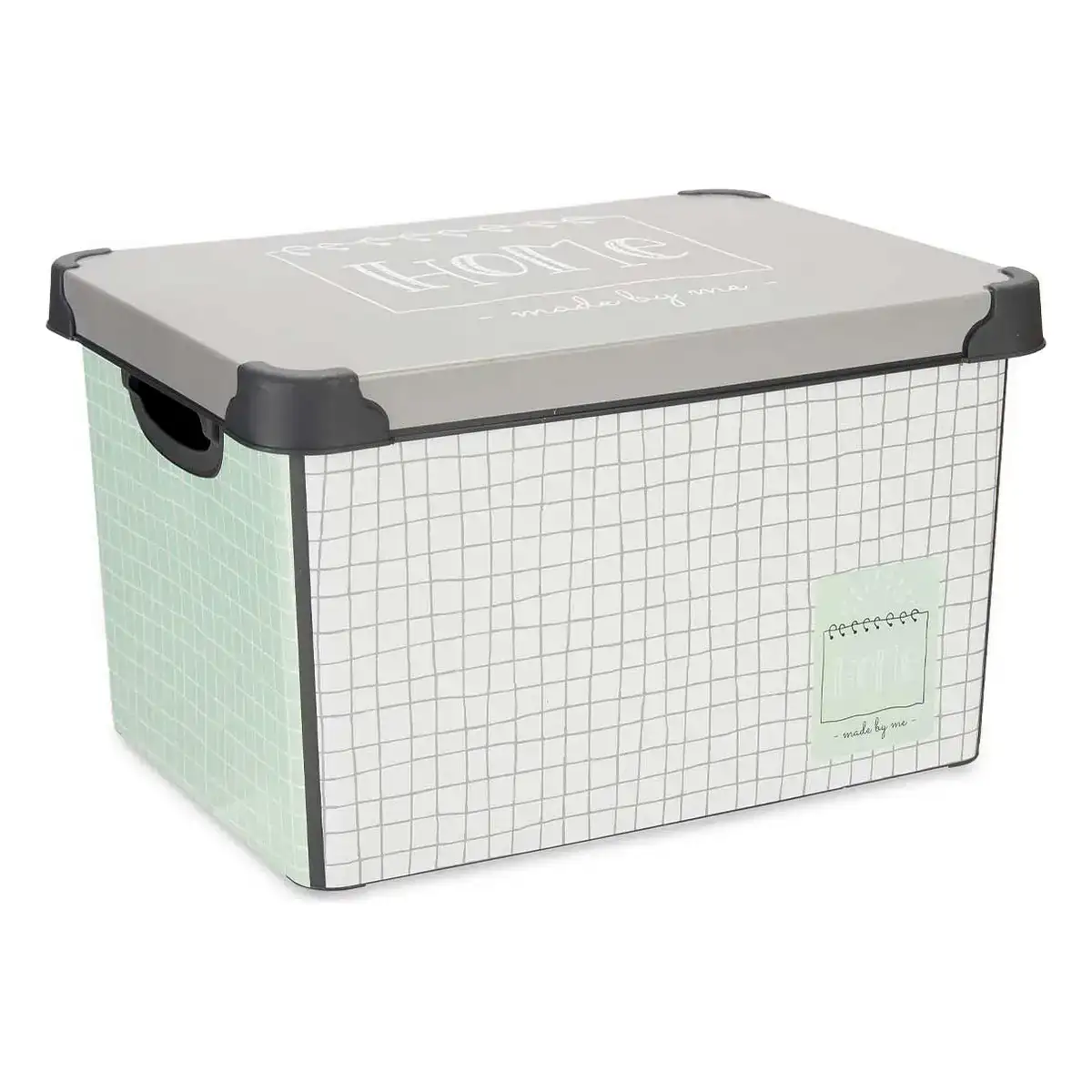 Boite de rangement home avec des poignees plastique 17 l 28 x 22 x 37 cm _1784. DIAYTAR COTE D'IVOIRE - Où Choisir est un Voyage Cultuel. Explorez notre boutique en ligne et découvrez des produits qui célèbrent la richesse et la diversité culturelle du Côte d'Ivoire.