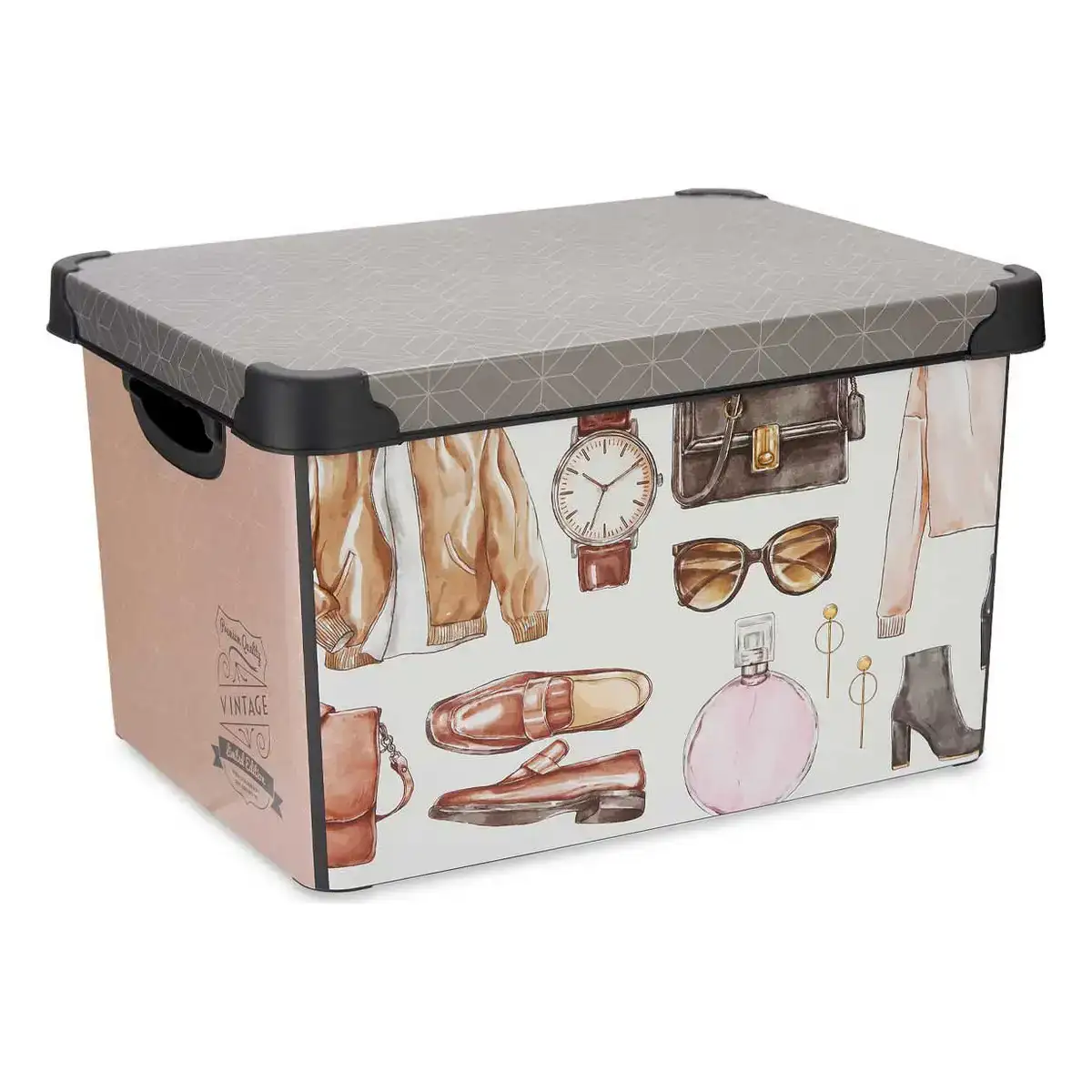 Boite de rangement vintage avec des poignees vintage 17 l 27 5 x 22 x 36 5 cm_1055. Bienvenue chez DIAYTAR COTE D'IVOIRE - Votre Destination Shopping Complète! Découvrez une boutique en ligne généraliste au Côte d'Ivoire offrant une vaste gamme de produits, allant des vêtements aux gadgets électroniques, en passant par l'artisanat local.