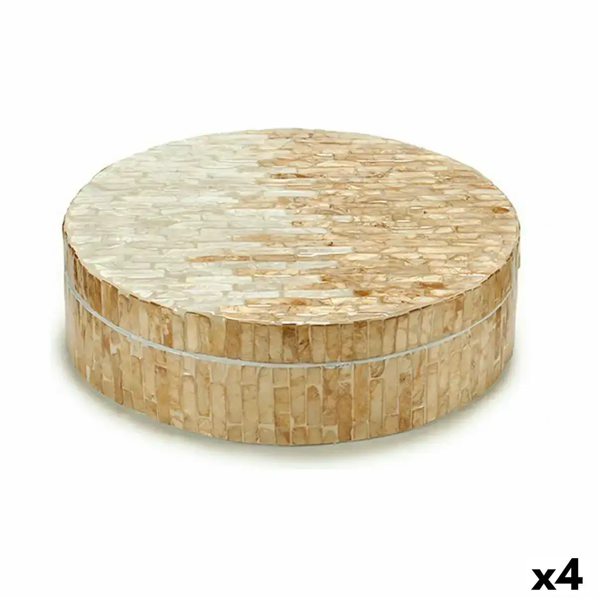 Boite decorative blanc beige nacre noire contre plaque 25 x 8 x 25 cm 4 unites _6072. DIAYTAR COTE D'IVOIRE - Où Chaque Achat Raconte une Histoire. Parcourez notre boutique en ligne pour trouver des articles qui évoquent le savoir-faire et la tradition du Côte d'Ivoire.