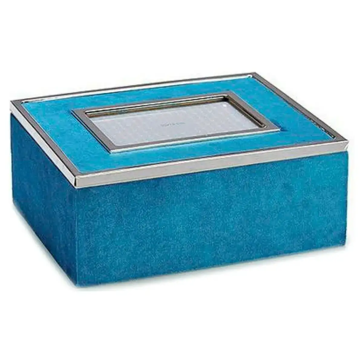 Boite decorative cadre photos velours bleu 20 x 10 3 x 24 8 cm_8188. DIAYTAR COTE D'IVOIRE - Votre Destination Shopping Authentique. Explorez notre boutique en ligne et découvrez des trésors qui reflètent l'âme du Côte d'Ivoire, pour une expérience shopping unique.