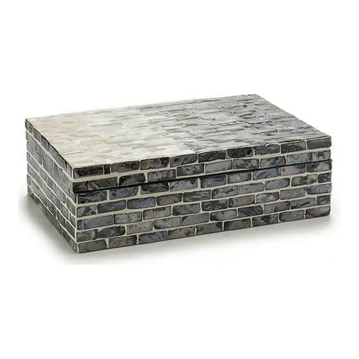 Boite decorative gris nacre noire contre plaque 15 2 x 7 2 x 25 cm_9043. Entrez dans l'Univers de DIAYTAR COTE D'IVOIRE - Votre Destination de Shopping Complète. Découvrez des produits qui reflètent la diversité et la richesse culturelle du Côte d'Ivoire, le tout à portée de clic.