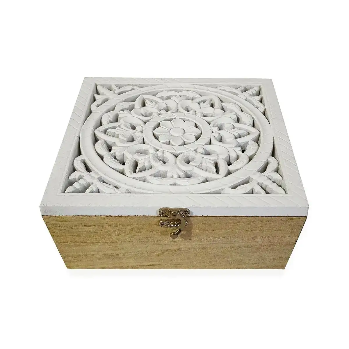 Boite decorative versa 23 5 x 9 5 x 23 5 cm bois mdf_1018. Bienvenue chez DIAYTAR COTE D'IVOIRE - Où Chaque Produit a son Histoire. Découvrez notre sélection unique et trouvez des articles qui racontent la richesse culturelle et artistique du Côte d'Ivoire.