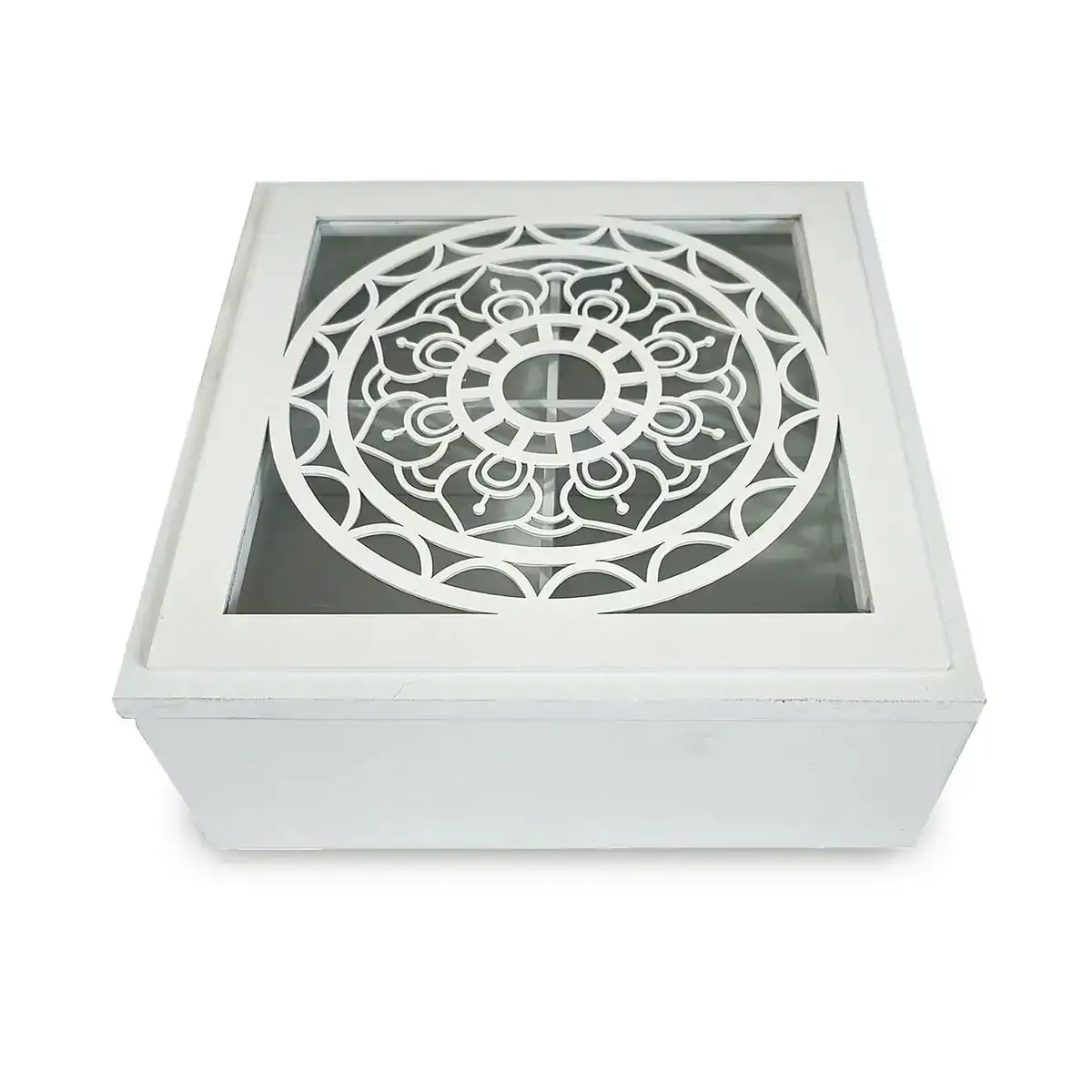 Boite decorative versa mandala bois mdf 20 x 8 x 20 cm_3640. DIAYTAR COTE D'IVOIRE - Là où Chaque Produit Évoque une Émotion. Parcourez notre catalogue et choisissez des articles qui vous touchent et qui enrichissent votre expérience.