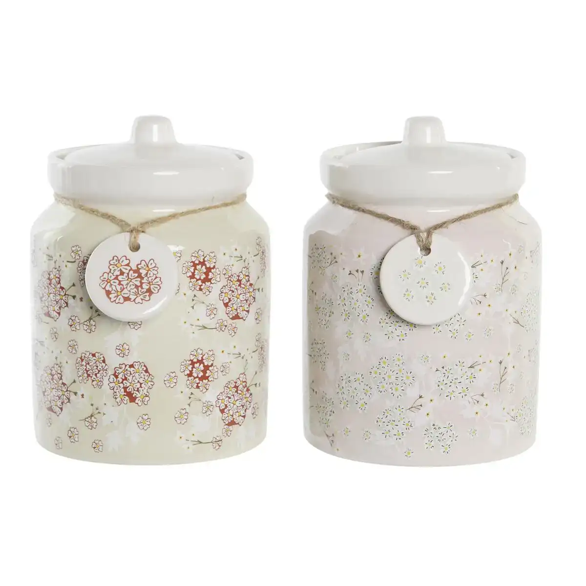 Boite dkd home decor 12 x 12 x 16 cm 1 l dolomite traditionnel 2 unites _7860. DIAYTAR COTE D'IVOIRE - L'Univers de l'Élégance Accessible. Plongez dans notre catalogue et choisissez des produits qui allient sophistication et accessibilité pour un shopping exquis.
