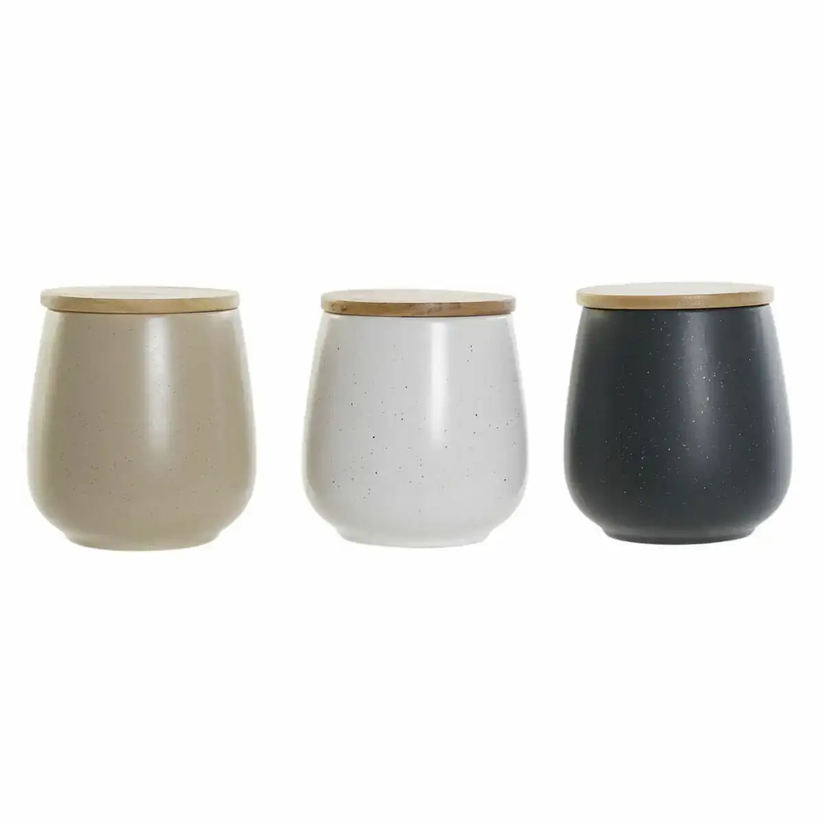 Boite dkd home decor blanc beige gris fonce 10 x 10 x 13 cm 3 unites _1534. DIAYTAR COTE D'IVOIRE - L'Art de Choisir, l'Art de S'émerveiller. Explorez notre boutique en ligne et choisissez des articles qui éveillent votre sens de l'émerveillement.