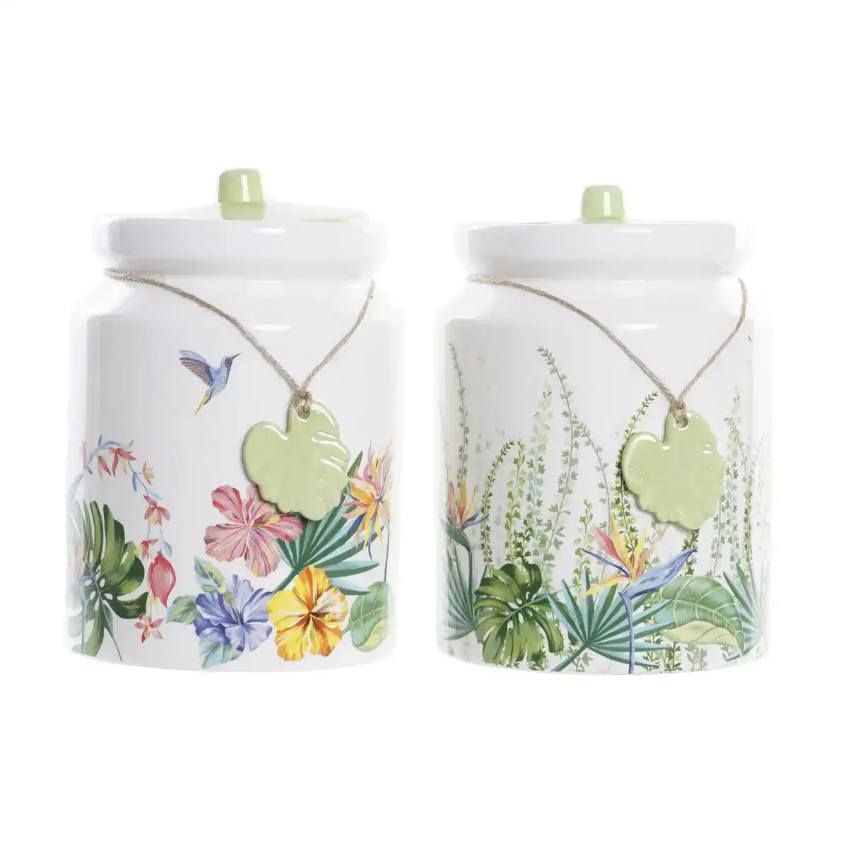 Boite dkd home decor jardin multicouleur tropical 1 l 12 x 12 x 16 cm 2 unites _2405. DIAYTAR COTE D'IVOIRE - Votre Oasis de Shopping en Ligne. Explorez notre boutique et découvrez des produits qui ajoutent une touche de magie à votre quotidien.