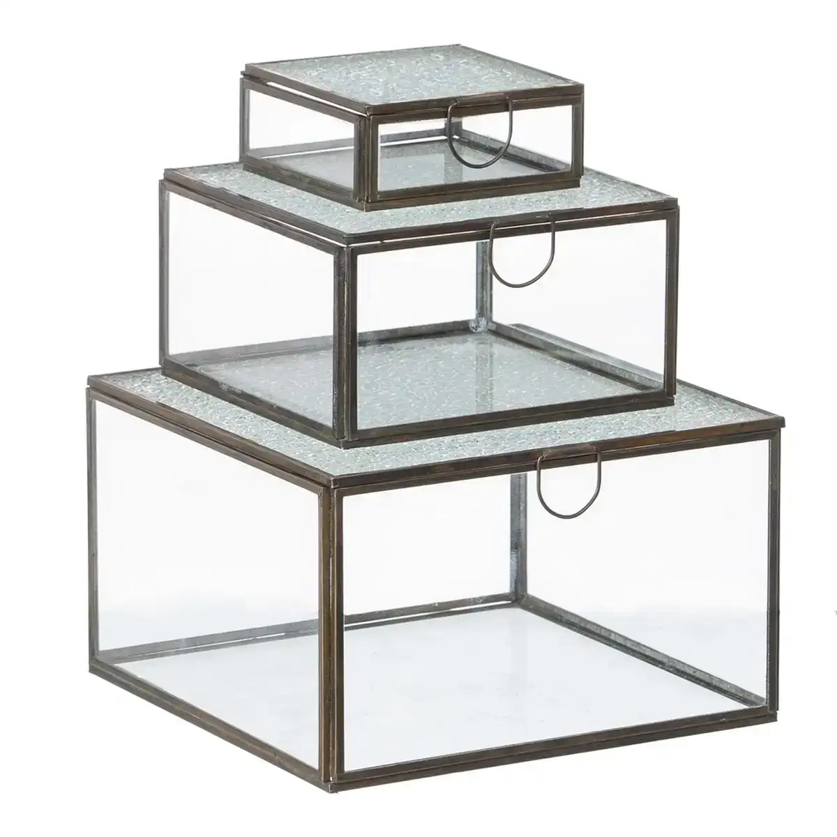 Boite multiusage 3 pieces verre dore metal 20 x 20 x 12 cm 3 unites _8524. DIAYTAR COTE D'IVOIRE - Votre Source de Découvertes Shopping. Naviguez à travers nos catégories et découvrez des articles qui vous surprendront et vous séduiront.
