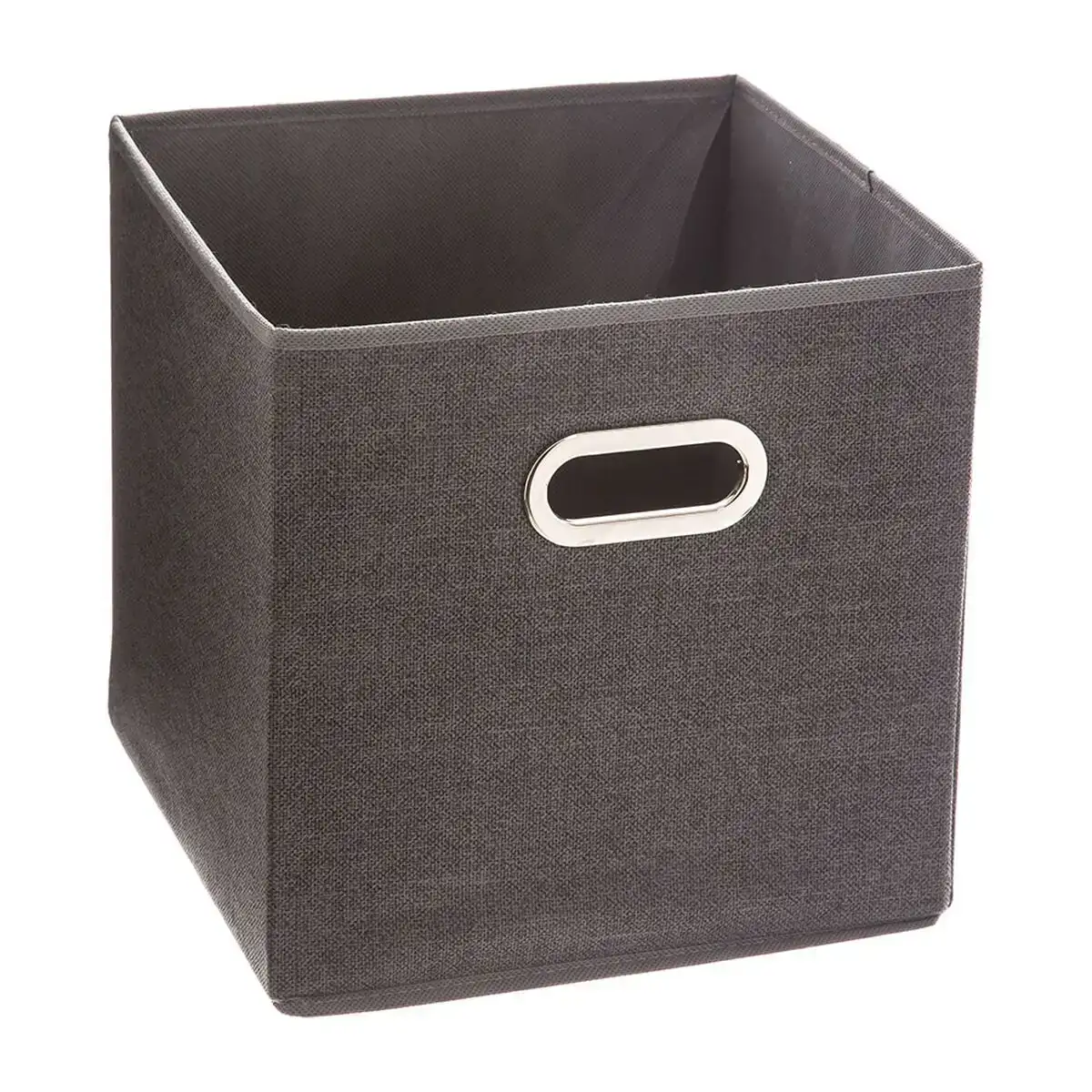 Boite multiusage 5five tissu gris fonce 31 x 31 x 31 cm _7508. Bienvenue chez DIAYTAR COTE D'IVOIRE - Là où les Désirs Prendent Vie. Explorez notre boutique en ligne et laissez-vous séduire par des articles qui font écho à vos aspirations et à votre style unique.