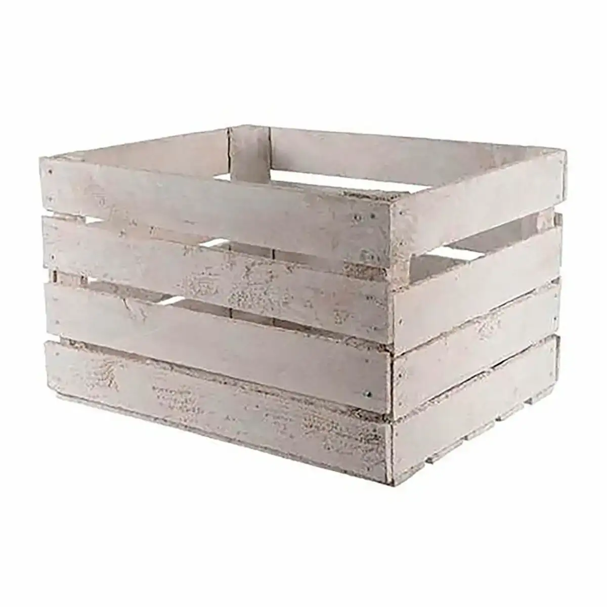 Boite multiusage bois blanc vintage use 40 x 50 x 30 cm _6151. DIAYTAR COTE D'IVOIRE - Où Choisir est un Plaisir. Explorez notre boutique en ligne et choisissez parmi des produits de qualité qui satisferont vos besoins et vos goûts.